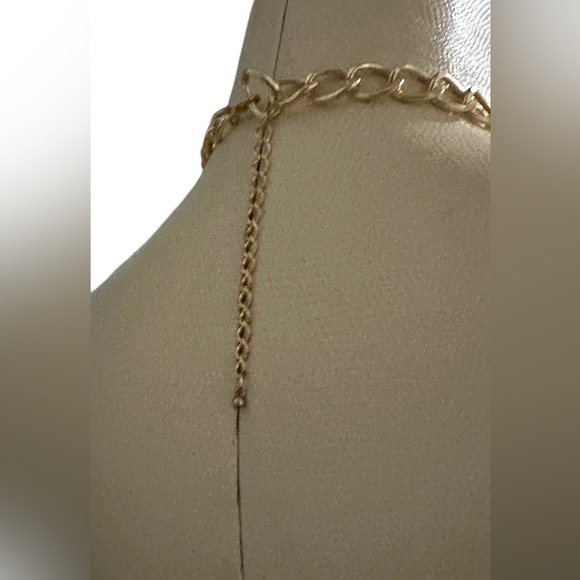 353 NWT $39 Boho Multicolor Chunky Acrylic Link Gold Hardware Necklace (size OS) - Picture 8 of 9